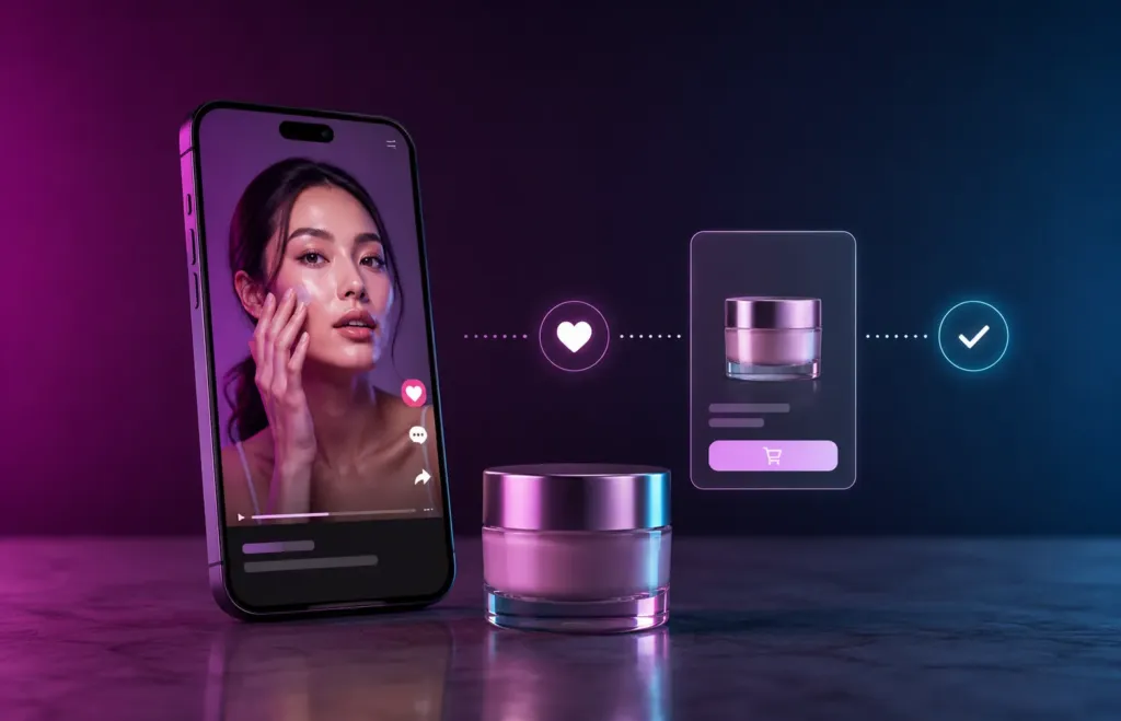 Jornada de compra por descoberta conecta vídeo curto, interesse pelo produto e conversão no TikTok Shop