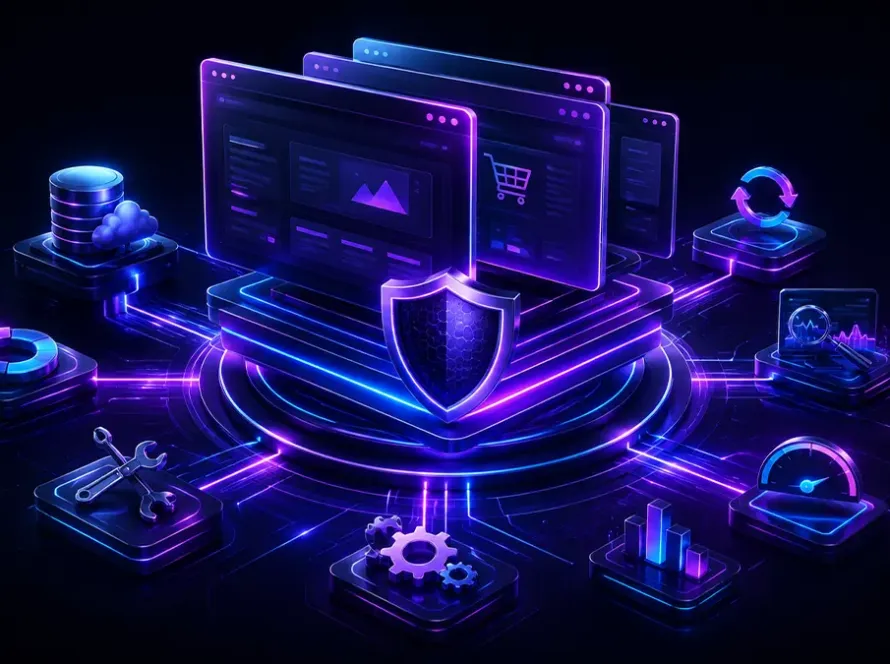 Capa do serviço Suporte e Evolução Digital da Experts Digitais