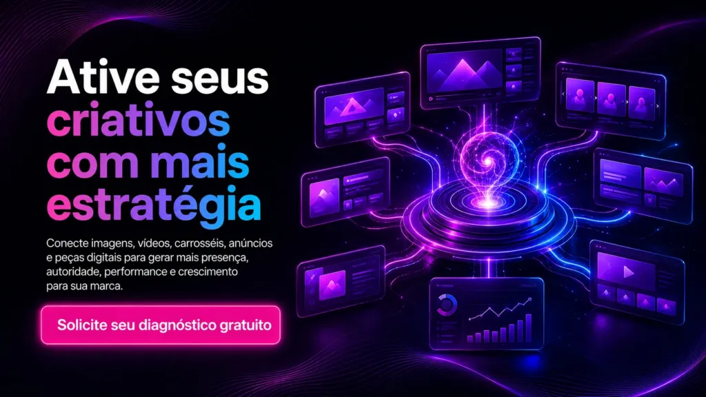 Chamada para contratar Conteúdo Multimídia e Criativos Digitais com a Experts Digitais