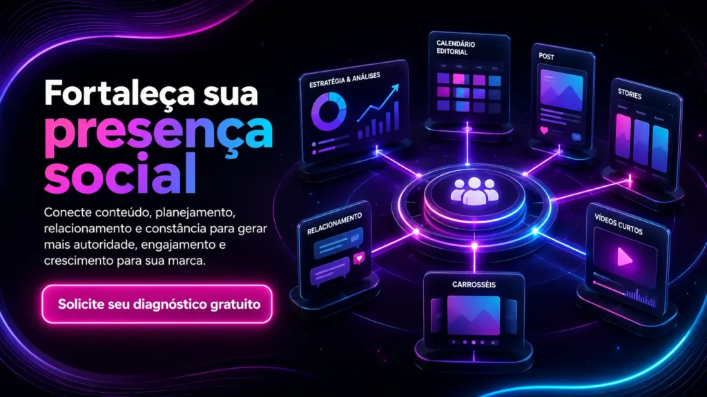 Chamada para contratar Gestão de Redes Sociais com a Experts Digitais
