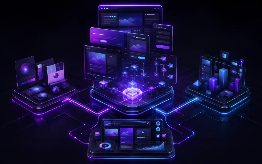 Estrutura Própria conectada aos 4 pilares da metodologia Experts Digitais